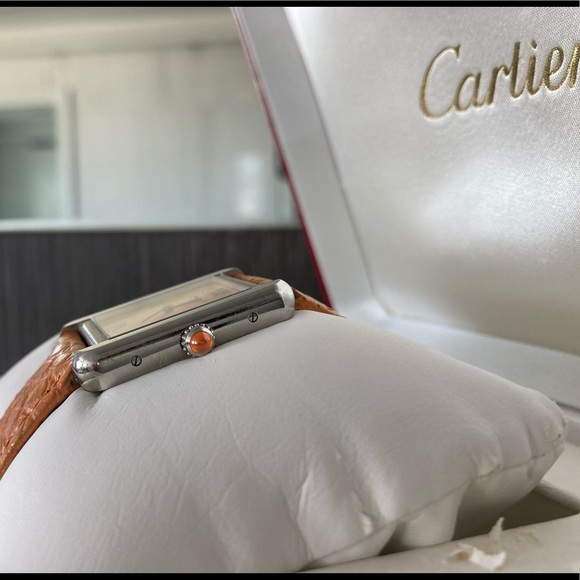 Cartier watch tank solo limited edition orange - Picture 6 of 9
